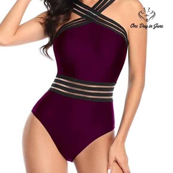 Tempt Me Other - Crisscross Front Crossover One Piece